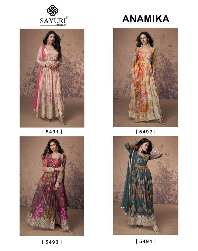 Anamika By Sayuri Designer Georgette Readymade Suits Wholesalers In Delhi